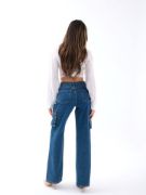6519 KOT PANTOLON-MAVİ resmi